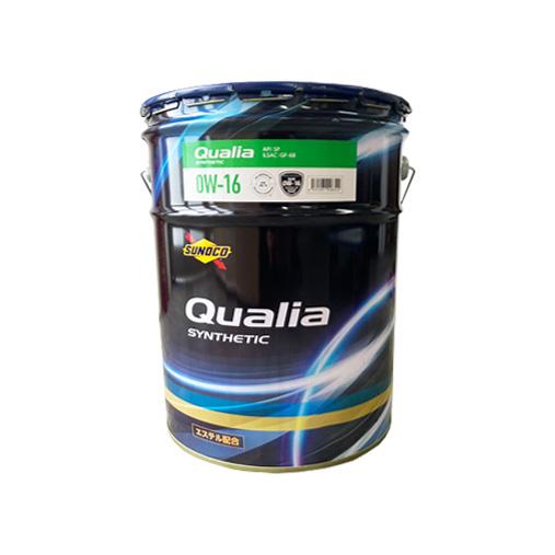 SUNOCO スノコ エンジンオイル Qualia クオリア 0W-16 20L缶 | 0W16 20L 20リットル ペール缶 オイル 交換 人気 オイル缶 油 エンジン油 車検 車 オイル交換 ポイント消化の通販は