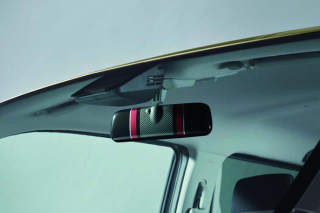 SUZUKI スズキ 純正 ルームミラーカバー カーボンストライプ BAD4 99145-63R10 |WAGON R ワゴンR 車用品 カー用品 自動車 部品 パーツ アクセサリー 内装 カスタム ドレスアップ おしゃれ グレードアップ 車 DIY 取り付け 装飾 飾り アクセント カバー スタイリッシュ