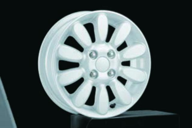 ②ホイール1本 14インチ HE33 ラパン 純正ホイール 花びらモチーフ 美