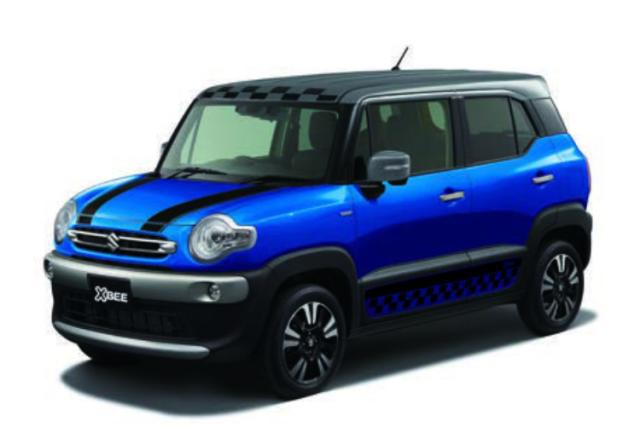 SUZUKI スズキ 純正 フードデカール チェッカー ブラック AC43 99230-76R01-002 | XBEE クロスビー 車用品 カー用品 グレードアップ デコレーション スタイリッシュ アクセサリー ドレスアップ 転写シート ステッカー カスタム おしゃれ 自動車 パーツ ボディ DIY シール