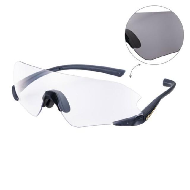 SWANS 山本光学 E-NOX NEURON G3 調光 マットクリアスモーク ENNG3-0066 CSK | スポーツ 眼鏡 メガネ めがね サングラス アイウェア スポーツグラス UVカット 紫外線対策 陸上 長距離 ランニング ズレ防止 男女兼用 ユニセックス