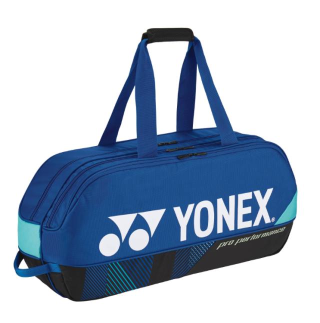 YONEX ヨネックス トーナメントバッグ コバルトブルー BAG2401W 60 | トーナメントバッグ コバルトブルー 鞄 かばん テニス ラケット入れ 2本収納 ポリエステル素材 運動 練習 試合 部活 スポーツ用品 アクセサリー 小物 ブランドロゴ