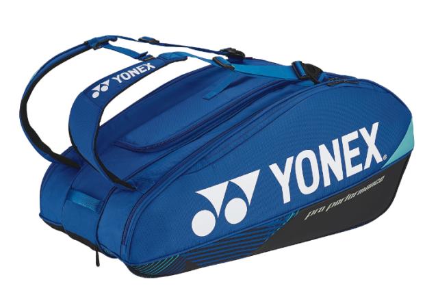 YONEX ヨネックス ラケットバッグ９ コバルトブルー BAG2402N 60 | ラケットバッグ９ コバルトブルー 鞄 かばん テニス ラケット入れ シューズポケット 収納 ポリエステル 運動 練習 試合 部活 スポーツ用品 アクセサリー ブランドロゴ