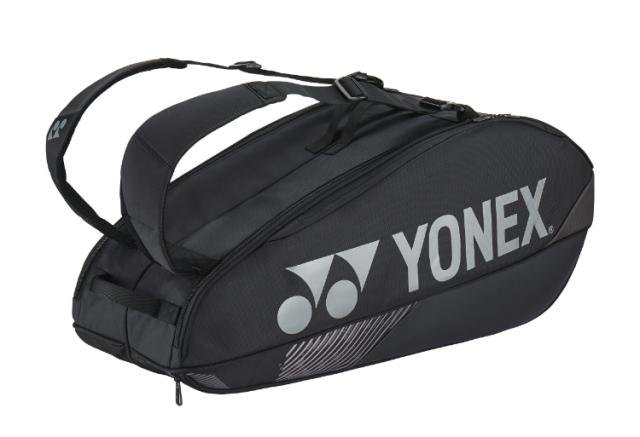 YONEX ヨネックス ラケットバッグ６ ブラック BAG2402R 7 | ラケットバッグ６ ブラック 鞄 かばん テニス ラケット入れ シューズポケット 収納 ポリエステル 運動 練習 試合 部活 スポーツ用品 アクセサリー 小物 ブランドロゴ
