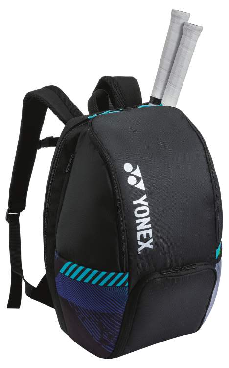 YONEX ヨネックス バックパックB ブラック/シルバー BAG2408B 076 | テニス バドミントン ラケットケース バッグ シューズポケット ペットボトル収納 ラケット2本 YKKファスナー 部活 練習 試合 大会 ゲーム 屋内 ブランド スポーツ用品 ユニセックス