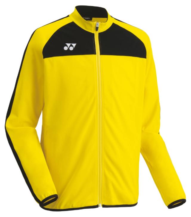 YONEX ヨネックス ユニトレーニングトップ イエロー L FW5007 004 | スポーツウェア トレーニングトップ ジャージ 長袖 上着 トップス UVカット 吸汗速乾 制電 ポリエステル トレーニング 練習 試合 ユニセックス ジュニア キッズ スポーツ アウトドア