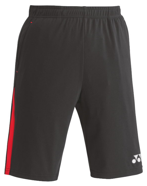YONEX ヨネックス ユニトレーニングトップハーフパンツ ブラック/レッド S FW6007 187 | スポーツ スポーツウェア サッカー用品 ファッション 服 ウェア ベリークール UVカット 吸汗速乾 ボトムス ズボン ハーフパンツ 半ズボン