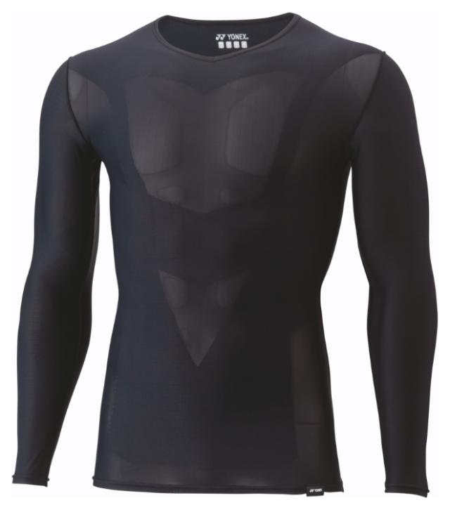 レディースUネックナガソデシャツ 007 ブラック S オールスポーツ