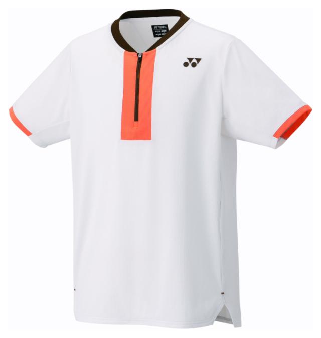 YONEX ヨネックス ユニゲームシャツ クールホワイト M 10626 570 | テニスウェア バドミントンウェア レディース メンズ ユニセックス 半袖 吸汗速乾 ストレッチ テニス バドミントン 軽量 通気性 試合 スポーツウェア 人気 夏用 冬用