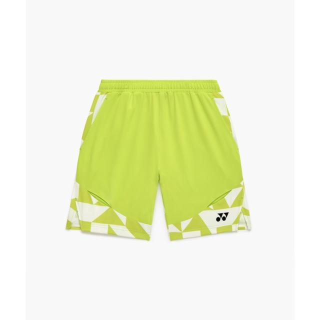 YONEX ヨネックス メンズニットハーフパンツ フレッシュライム O 15240 680 | スポーツ トレーニング ウエア ウェア ボトムス パンツ ズボン ハーフパンツ ハーフ丈 涼感 吸熱 UVカット 紫外線対策 吸汗性 速乾性 ストレッチ性 制電 静電気抑制 メンズ