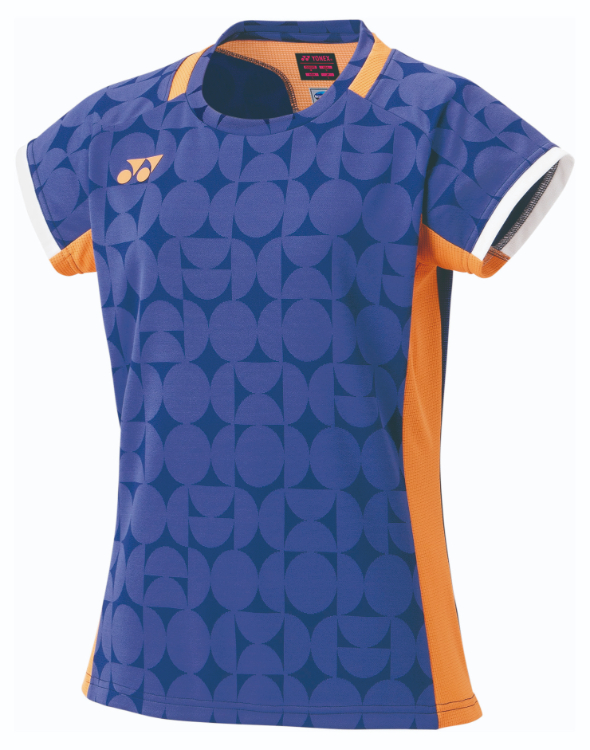 YONEX ヨネックス ウィメンズゲームシャツ ブル—ベリ— L 20852 118 | テニスウェア バドミントンウェア ウィメンズ 女性 半袖 吸汗速乾 通気性 速乾素材 テニス バドミントン ドライ UVカット ストレッチ 試合トレーニング 快適 汗対策