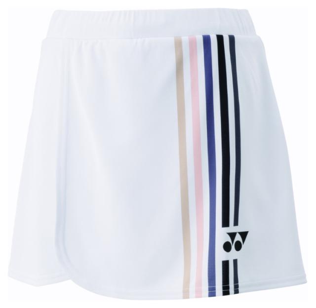 YONEX ヨネックス ウィメンズスカート(インナースパッツ付) ホワイト L 26156 11 | テニスウェア バドミントンウェア ウィメンズ スカート スコート 吸汗速乾 通気性 速乾素材 テニス バドミントン ドライ UVカット ストレッチ 試合トレーニング 快適