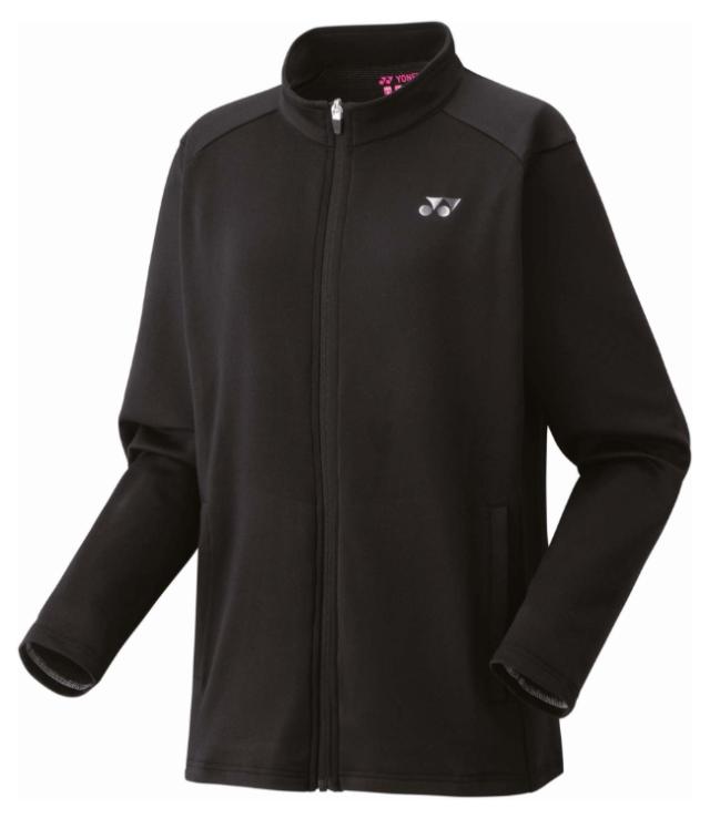 YONEX ヨネックス ウィメンズニットウォームアップシャツ ブラック L 58113 7 | テニスウェア バドミントンウェア レディース 女性用 woman 暖かい ジャージ ウォーミングアップ テニス バドミントン 試合 スポーツウェア 秋服 冬服 上着