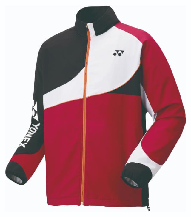 YONEX ヨネックス ユニ裏地付ウィンドウォーマーシャツ ワインレッド M 70100 37 | テニスウェア バドミントンウェア レディース メンズ ユニセックス 男女兼用 暖かい ジャージ ウォーミングアップ テニス バドミントン 試合 スポーツウェア