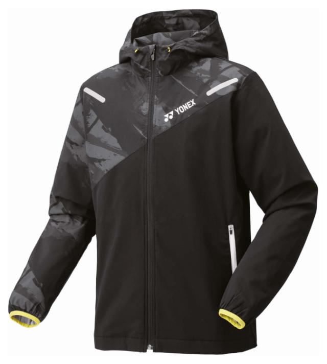 YONEX ヨネックス ユニ裏地付ウィンドウォーマーパーカー ブラック M 70103 7 | テニスウェア バドミントンウェア レディース メンズ ユニセックス 男女兼用 暖かい ジャージ ウォーミングアップ テニス バドミントン 試合 スポーツウェア
