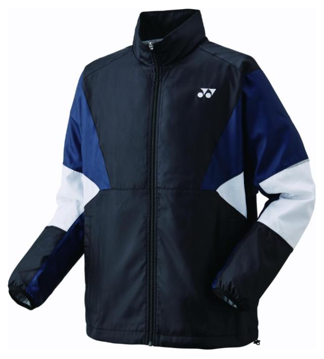 YONEX ヨネックス ジュニア裏地付ウィンドウォーマーシャツ ブラック J130 70105J 7 | テニスウェア バドミントンウェア 子供 ジュニア キッズ 小学生 こども用 暖かい 上着 ジャージ ウォーミングアップ テニス バドミントン 試合 スポーツウェア