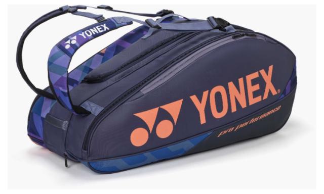 YONEX ヨネックス ラケットバッグ9 ミッドナイトネイビー BAG2402N 472 | スポーツ用品 ラケットバッグ9 スカーレット 鞄 かばん テニス ラケット入れ シューズポケット 収納 ポリエステル 運動 試合 スポーツ用品 アクセサリー ブランドロゴ