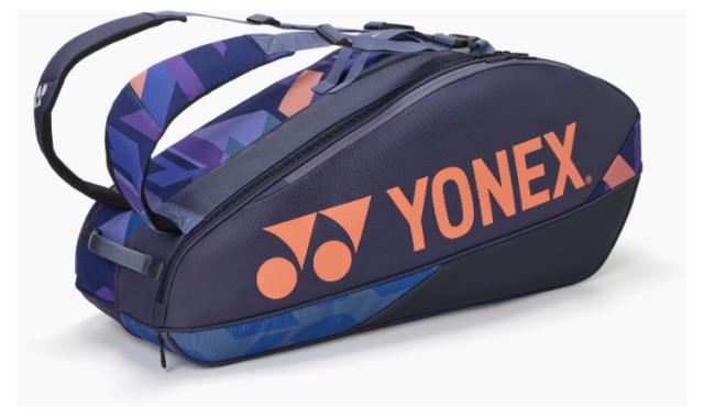 YONEX ヨネックス ラケットバッグ6 ミッドナイトネイビー BAG2402R 472 | スポーツ用品 ラケットバッグ６ スカーレット 鞄 かばん テニス ラケット入れ シューズポケット 収納 ポリエステル 運動 試合 スポーツ用品 アクセサリー ブランドロゴ