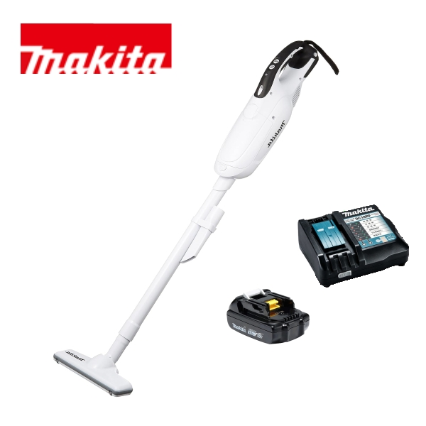 当店だけ！バッテリー充電器も1年保証! マキタ 18V コードレス 掃除機 紙パック式 CL182FDZW +急速充電器DC18RF+軽量バッテリーBL1815N 充電式 ハンディ クリーナー 当店オリジナル CL182FDRFW軽量ver リチウムイオンバッテリー コードレス掃除機 1年保証付