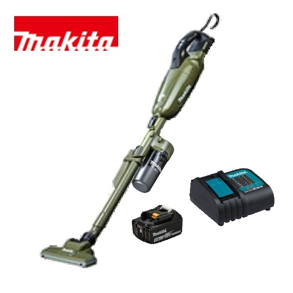 当店だけ!バッテリー充電器も1年保証! マキタ コードレス掃除機 18V カプセル式 オリーブ CL284FDZO + ショートサイクロン + バッテリー + 静音充電器 充電式 クリーナー スイッチ 当店オリジナルセット CL284FDRFO (サイクロン・静音ver)の通販は 27,287円