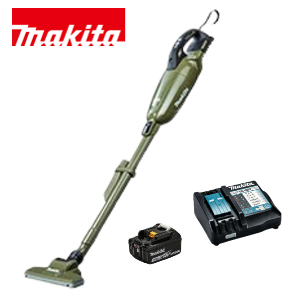 当店だけ！バッテリー充電器も1年保証! マキタ オリーブ CL284FDRFO コードレス掃除機 18V カプセル式 バッテリー 充電器DC18RF 充電式 スイッチ クリーナー