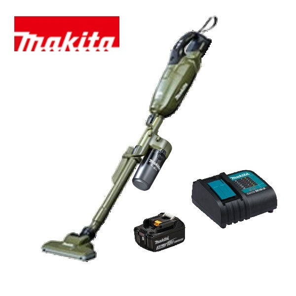 マキタ CL285FDZO + BL1830B + A-72481 + 413757-8 充電式クリーナ 　本体+3.0Ahバッテリー1本+サイクロンアタッチメント+ストレートパイプ | マキタ(Makita) 充電式クリーナ（オリーブ） 18V バッテリ