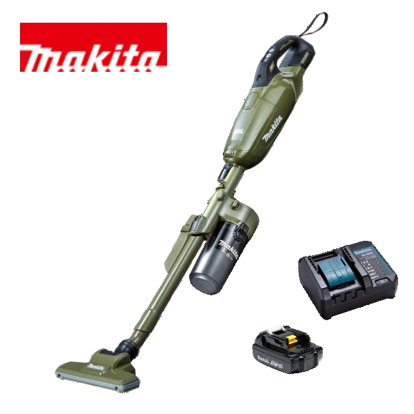 マキタ充電式クリーナ（オリーブ） 18V バッテリー、充電器別売
