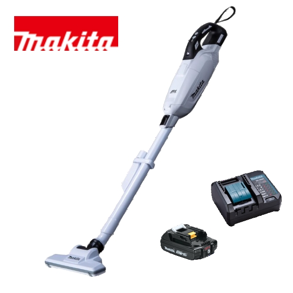 当店だけ！バッテリー充電器も1年保証! マキタ コードレス掃除機 18V 紙パック式 白 バッテリー コンパクト充電器 当店オリジナルセット CL285FDRFW (軽量・コンパクト・静音ver)の通販は