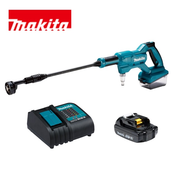 当店だけ！バッテリー充電器も1年保証! マキタ 充電式洗浄機 MHW180DZ 18V コードレス 軽量バッテリー BL1815N　静音充電器 DC18WC フルセット 洗車 玄関周り　サッシ ガーデニング 高圧洗浄 makita