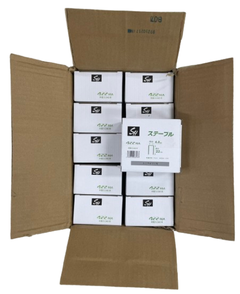 MA線4mm ステープル 422MA  5040本X10箱 22mm 50400本 エアタッカ SH2052 精品工房_2