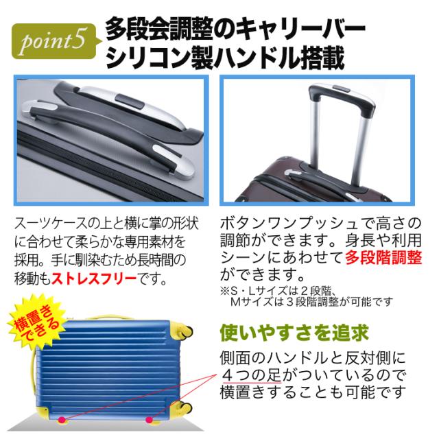 【アウトレット】 スーツケース 大型 海外旅行 キャリーケース 可愛い 軽量 Lサイズ キャリーバッグ 無料受託手荷物 158cm以内 旅行バッグ 人気 suitcase キャリーバック TSAロック かわいい おしゃれ レディース メンズ 鍵不要のダイヤルロック式_5