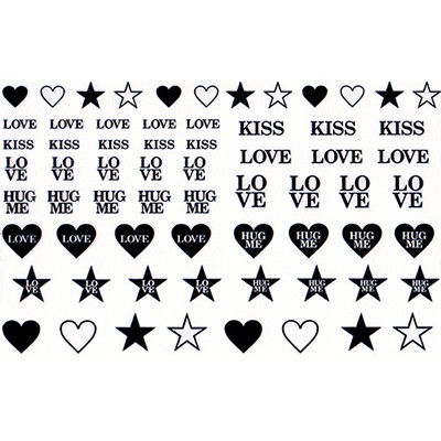 ネイルシール 文字 メッセージ アルファベット イニシャル アメイリー ネイルシール No 2 5 Loveメッセージ 黒の通販はau Pay マーケット ネイルワールド