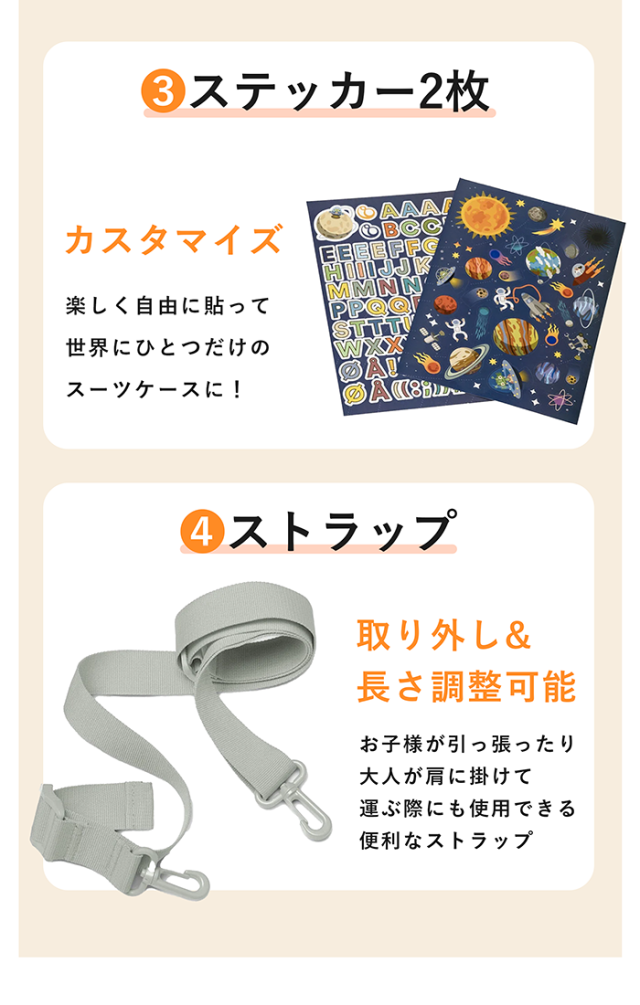 【日本正規販売店】ストッケ ジェットキッズ ベッドボックス トラベルバンドル キャリーケース 子供用 キャリーバッグ スーツケース リュック バックパック STOKKE JETKIDS 出産祝い 乗れる_4