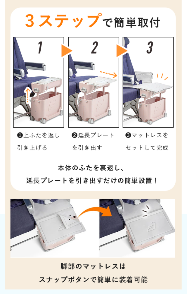 【日本正規販売店】ストッケ ジェットキッズ ベッドボックス トラベルバンドル キャリーケース 子供用 キャリーバッグ スーツケース リュック バックパック STOKKE JETKIDS 出産祝い 乗れる_12