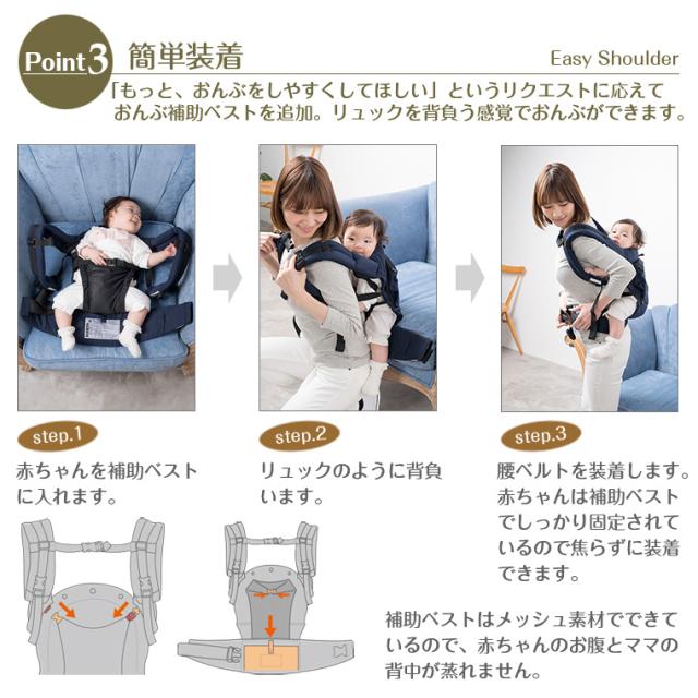 ナップナップ napnap ベビーキャリー/新生児パッドセット_5