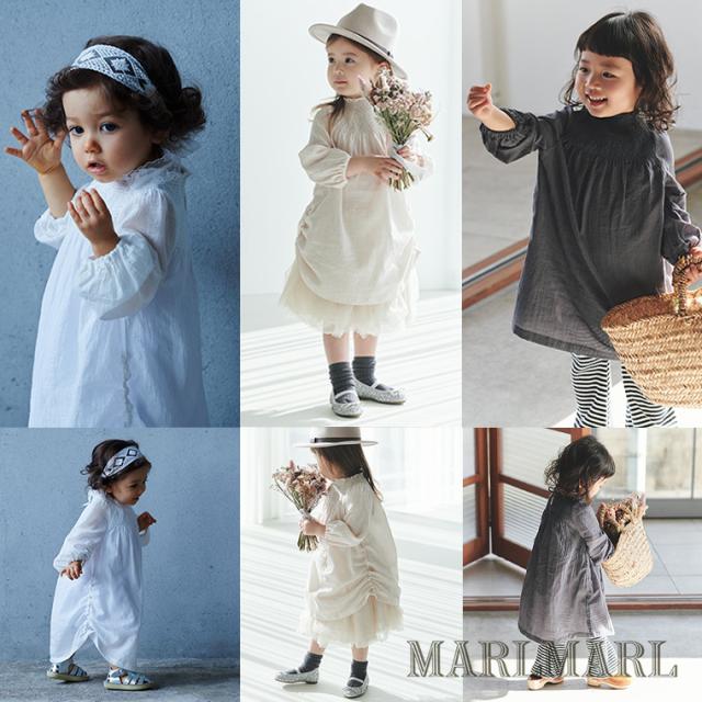 マールマール ドレス 100-120cm shirring dress MARLMARL ［お祝い 出産祝い］_1
