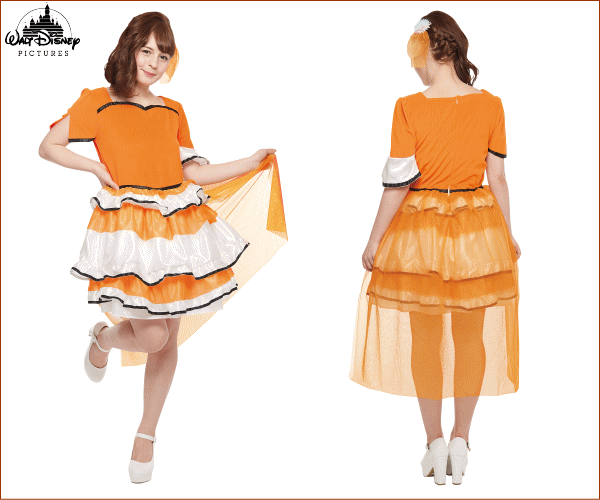 レディース】ドレスアップニモ【ニモ】【魚】【ドレス】【熱帯魚