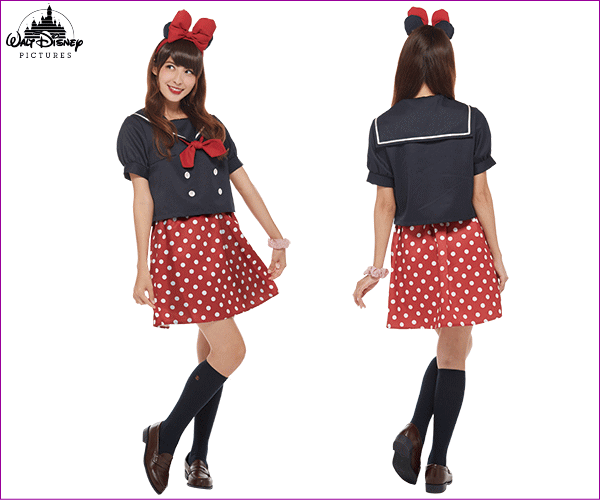 レディース ミニー ミニーマウス スクールユニフォーム 制服 プリンセス お姫様 ディズニー Disney ハロウィ の通販はau Pay マーケット ワールドショップ