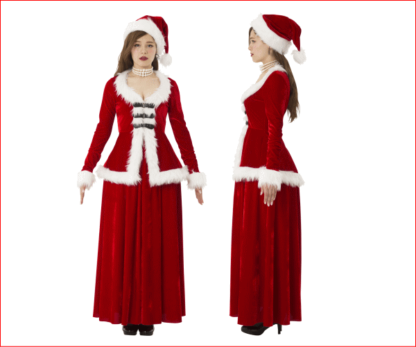 レディ エレガントロングサンタ サンタ クリスマス 仮装 衣装 コスプレ コスチューム サンタクロース パーテ の通販はau Pay マーケット ワールドショップ