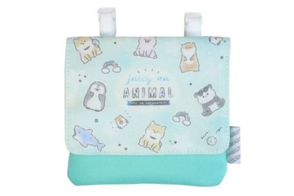 オンラインストア安い カミ736677 【オリジナル】【ジューシーななかまたち】ショルダー付きどこでもポッケ【動物】【アニマル】【ポーチ】【ケース】【ポシェ 