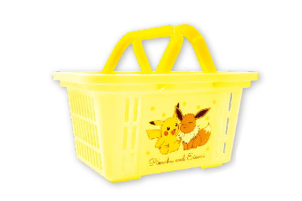 ティPM-5542160PE 【ポケットモンスター】ミニキャラバスケット【ピカチュウとイーブイ】【ピカチュウ】【ポケモン】【ゲーム】【アニメ】【映画】【テレビ】【バスケット】【小物入れ】【ボックス】【整理】【収納】【ペン立て】【文房具入れ】【雑貨】【グ
