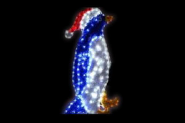 IDC-RLS068  【イルミネーション】ペンギンイルミネーション【ブルー】【ペンギン】【アニマル】【動物】【立体】 【輝き】【電飾】【LED】【モチーフ】【クリスマス】【かわいい】