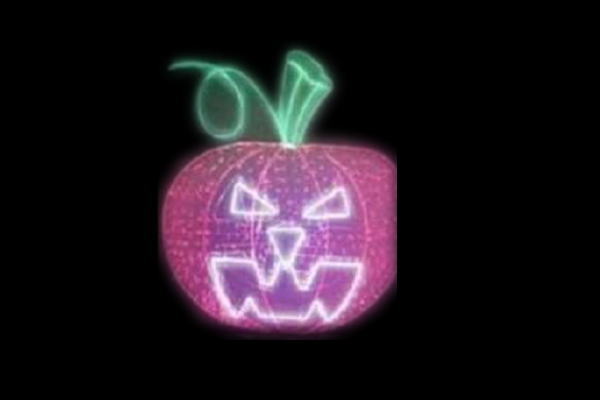 IDC-RLS194 【イルミネーション】ハロウィンイルミネーション【オレンジ】【ハロウィン】【ジャック・オー・ランタン】【かぼちゃ】【平面】【壁掛け】【輝き】【電飾】【LED】【モチーフ】【かわいい】
