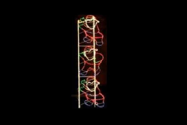 IDC-RLS248  【イルミネーション】サンタイルミネーション【レッド】【サンタクロース】【クリスマス】【平面】【壁掛け】【輝き】【電飾】【LED】【モチーフ】【かわいい】