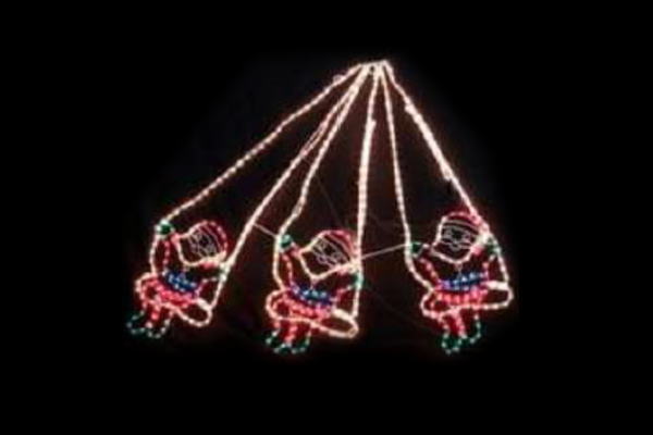 巨大！大きい！クリスマスイルミネーション ブランコサンタ【サンタクロース】【ブランコ】【クリスマス】【公園】【遊園地】【テーマパーク】【動き】【モーション】【平面】【壁掛け】【輝き】【電飾】【LED】【モチーフ】【かわいい】【レッド】【オレンジ】
