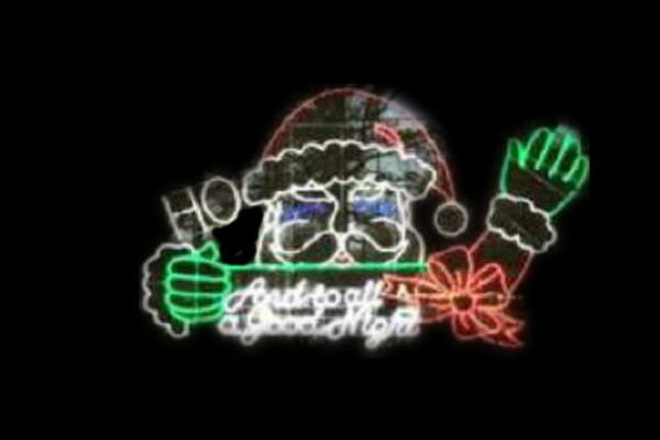 IDC-RLS292 【イルミネーション】クリスマスイルミネーション【レッド】【グリーン】【サンタクロース】【クリスマス】【平面】【壁掛け】【輝き】【電飾】【LED】【モチーフ】【かわいい】