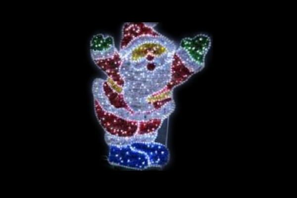 IDC-RLS297  【イルミネーション】クリスマスイルミネーション【レッド】【ホワイト】【サンタクロース】【クリスマス】【平面】【壁掛け】【輝き】【電飾】【LED】【モチーフ】【かわいい】