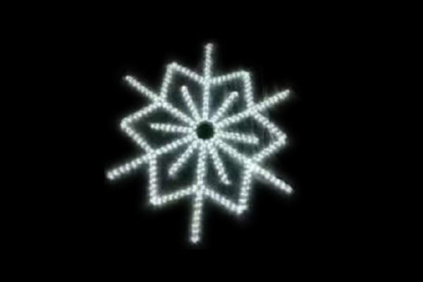 IDC-RLS335  【イルミネーション】結晶イルミネーション【ホワイト】【雪】【結晶】【クリスマス】【平面】【壁掛け】【輝き】【電飾】【LED】【モチーフ】【かわいい】