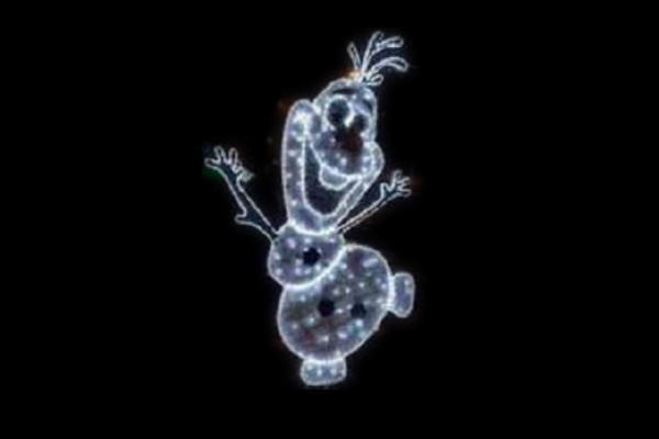 IDC-RLS362  【イルミネーション】雪だるまイルミネーション【ホワイト】【雪】【雪だるま】【冬】【クリスマス】【平面】【壁掛け】【輝き】【電飾】【LED】【モチーフ】【かわいい】