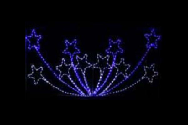 IDC-RLS393  【イルミネーション】星イルミネーション【ブルー】【星】【流れ星】【クリスマス】【平面】【壁掛け】【輝き】【電飾】【LED】【モチーフ】【かわいい】の通販は